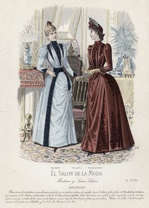 Tavola di moda francese, fine XIX secolo da French School