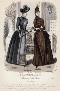 Tavola di moda francese, fine XIX secolo da French School