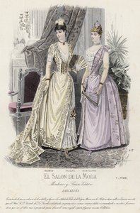 Tavola di moda francese, fine XIX secolo da French School