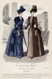 Tavola di moda francese, fine XIX secolo da French School