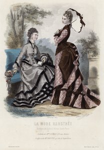 Tavola di moda francese, fine XIX secolo da French School