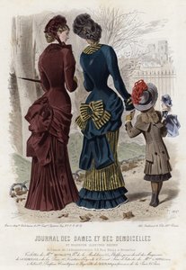 Tavola di moda francese, fine XIX secolo da French School