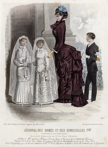 Tavola di moda francese, fine XIX secolo