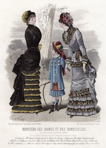 Tavola di moda francese, fine XIX secolo da French School