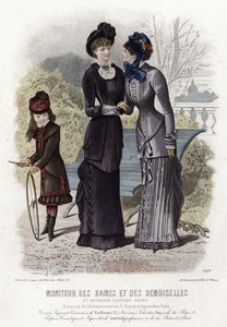 Tavola di moda francese, fine XIX secolo da French School