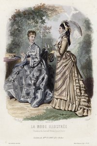 Tavola di moda francese, fine XIX secolo da French School