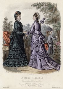 Tavola di moda francese, fine XIX secolo da French School
