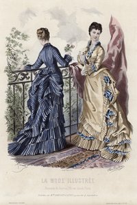 Tavola di moda francese, fine XIX secolo da French School