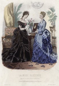 Tavola di moda francese, fine XIX secolo da French School