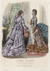 Tavola di moda francese, fine XIX secolo da French School