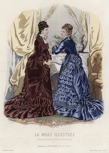 Tavola di moda francese, fine XIX secolo da French School