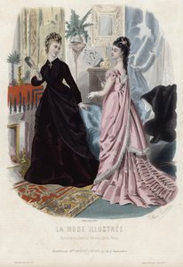 Tavola di moda francese, fine XIX secolo da French School