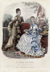 Tavola di moda francese, fine XIX secolo da French School