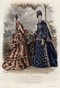 Tavola di moda francese, fine XIX secolo da French School