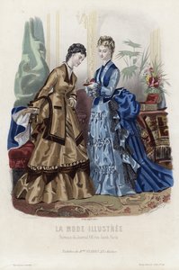 Tavola di moda francese, fine XIX secolo da French School