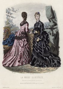 Tavola di moda francese, fine XIX secolo da French School
