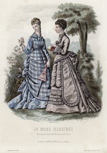 Tavola di moda francese, fine XIX secolo da French School