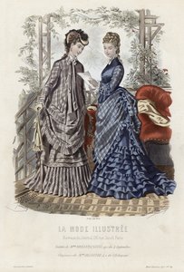 Tavola di moda francese, fine XIX secolo da French School