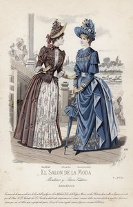 Tavola di moda francese, fine XIX secolo da French School