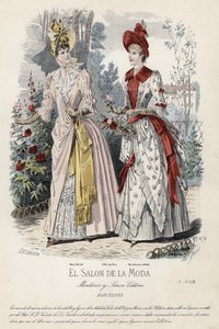Tavola di moda francese, fine XIX secolo da French School