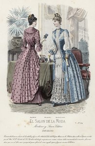 Tavola di moda francese, fine XIX secolo da French School