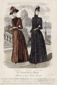 Tavola di moda francese, fine XIX secolo da French School