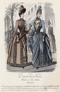 Tavola di moda francese, fine XIX secolo da French School