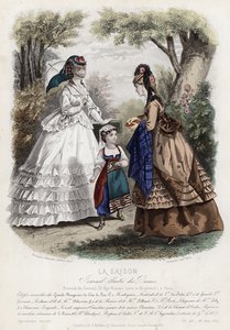Tavola di moda francese, fine XIX secolo da French School