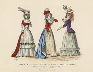 Mode francesi, fine XVIII secolo da French School
