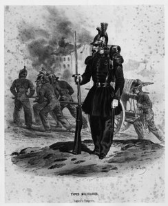 Pompieri francesi intorno al 1860 da French School
