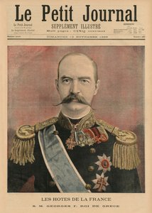 Ospiti francesi, Sua Maestà Giorgio I, Re di Grecia, illustrazione di copertina da 
