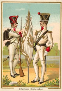 Fanteria francese della Restaurazione da French School