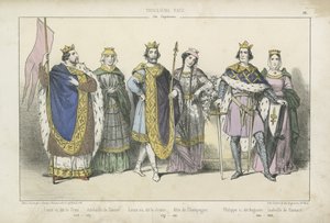 Re e regine francesi del XII e XIII secolo da French School