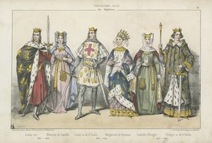 Re e regine francesi del XIII secolo da French School