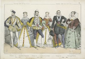 Re e regine francesi del XVI e XVII secolo da French School