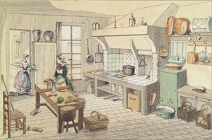 Cucina francese della metà del XIX secolo da French School