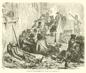 Prigionieri di guerra francesi in Germania (incisione) da French School
