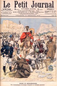 Spedizione di ricognizione francese nel sud del Marocco Illustrazione per Le petit Journal, dicembre 1906 da French School