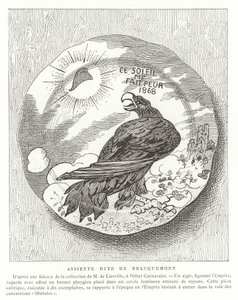 Piatto satirico francese, 1868