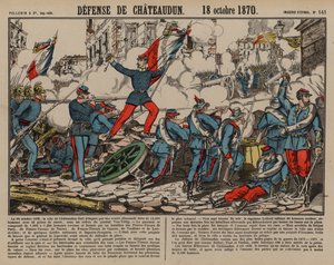 Truppe francesi che difendono Chateaudun, guerra franco-prussiana