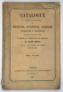 Copertina del catalogo per il Salon des Refusés, 1863