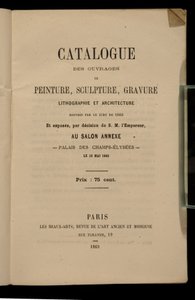 Frontespizio per il catalogo del Salon des Refusés, 1863 da French School
