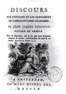 Frontespizio del Discours sur l