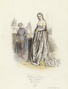 Costume da cerimonia del regno di Carlo V di Francia da French School