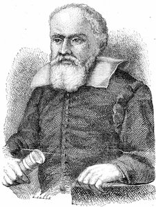 Galileo Galilei (1564-1642) (incisione) da French School
