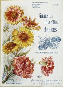 Gaillardes e garofani - Copertina della rivista "Semi Piante Alberi", n. 3 da French School