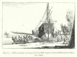 Galea francese, del tempo di Luigi XIII; secondo il disegno di Etienne de la Belle, XVII secolo