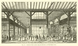 Gallerie di legno, antico campo dei Tartari, al Palais-Royal, 1825 da French School