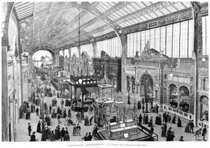 Galleria delle varie industrie, Esposizione Universale, Parigi, 1889 da French School