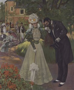 Garden Party. Illustrazione dalla copertina di Le Figaro Illustré, aprile 1897 da French School